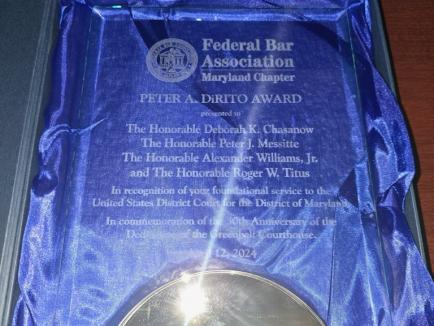 peter a dirito award