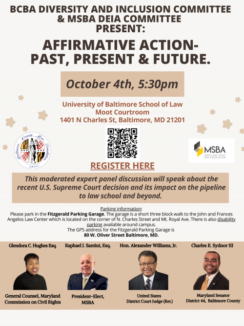 MSBA and BCBA Affirmative Action Past Present and Future Panel