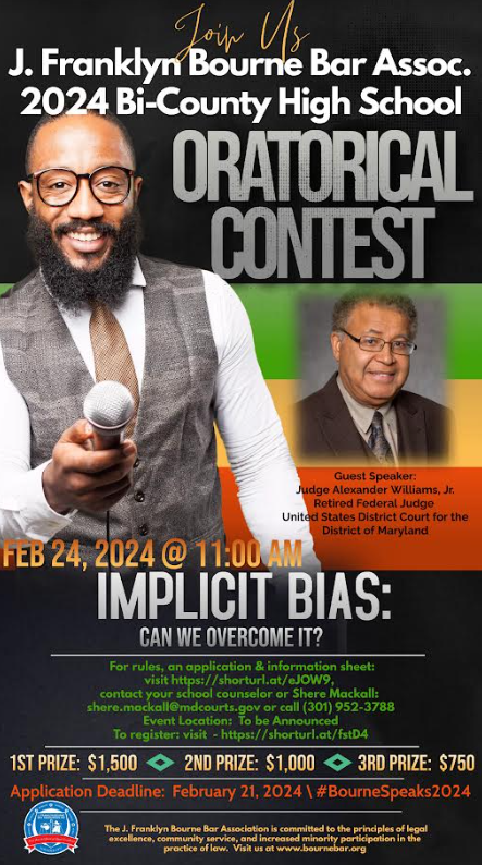 2024 Bi-County High School Oratorical Contest: Implicit Bias: Can We Overcome It?