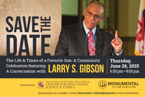 Save the Date: The Life & Times of a Favorite Son: A Community Celebration Featuring A Conversation with Larry S. Gibson