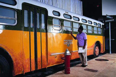 Montgomery City Bus in 1950s
